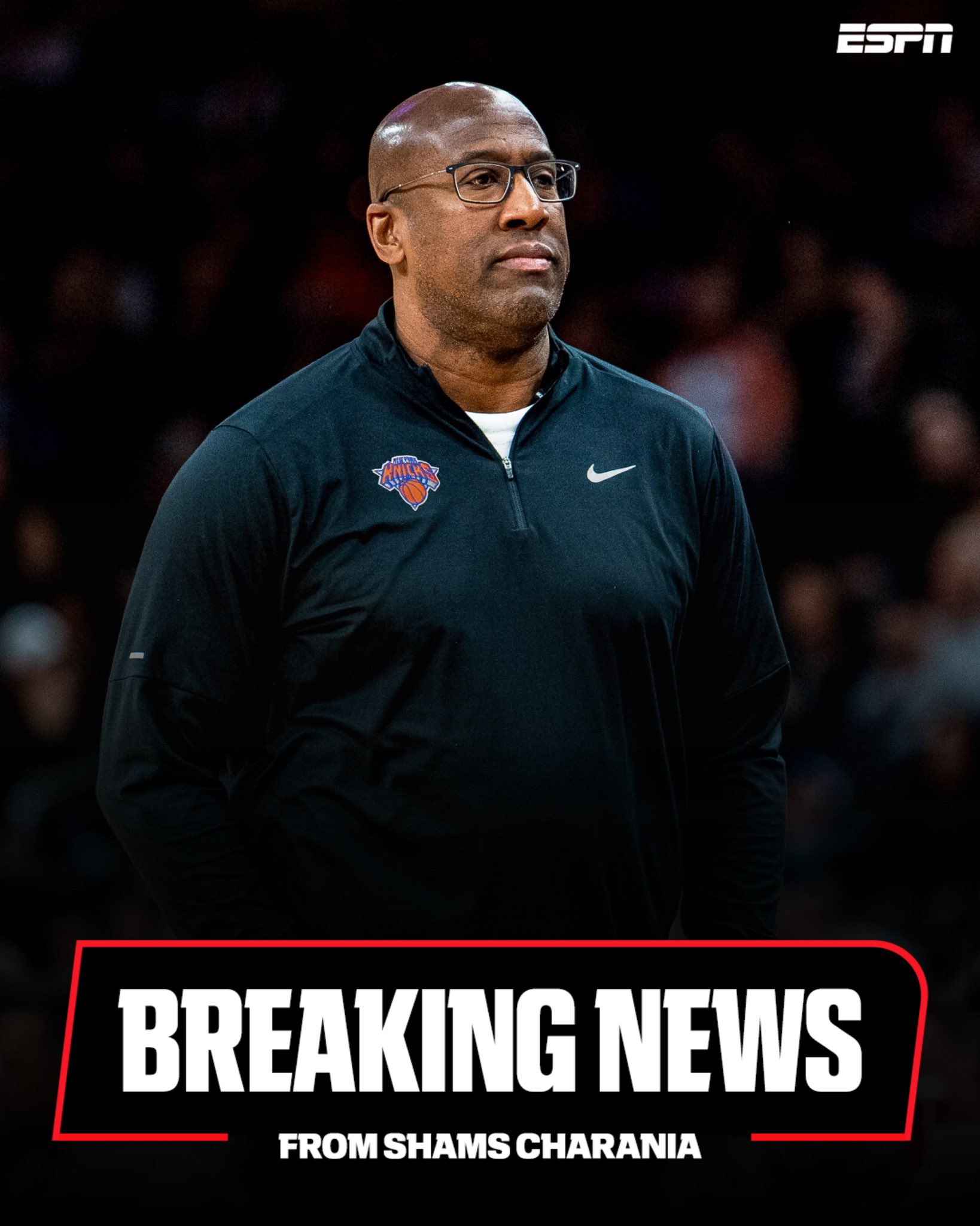 Shams:尼克斯计划邀请迈克·布朗担任球队主帅